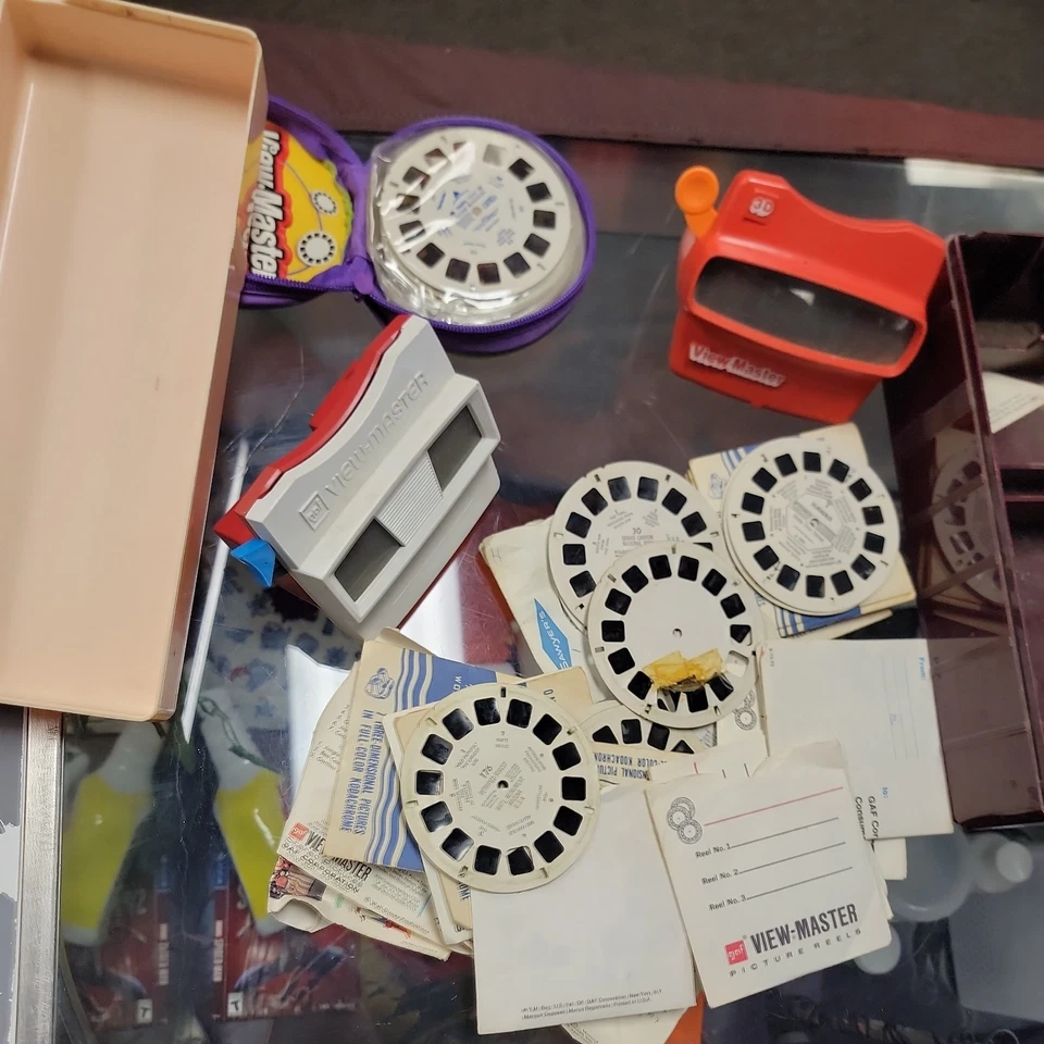 View-Master ViewMaster 3D vintage rojo naranja funciona Foto 2 de 4