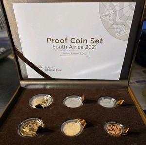 2021 South Africa Proof Coins 6pc Set in OGP