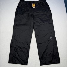 Carhartt Pants Mens Large Black Storm Defender Waterproof Rain Shell Hiking