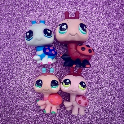 Hasbro LPS Littlest Pet Shop Lot 4 Ladybugs #629 #1143 #1474 #464 G7