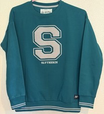 M S Harry Potter Slytherin long Sleeve Sweatshirt Wizarding World age 13-14 VGC