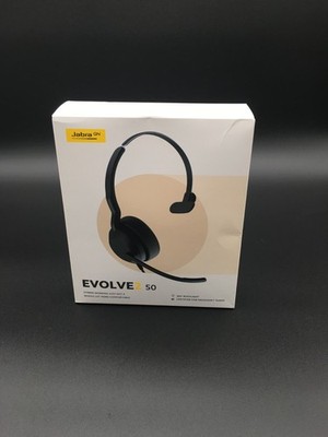 Jabra Evolve2 50 kabelgebunden USB-A MS Mono Headset schwarz Microsoft Teams HSC175 sehr guter Zustand