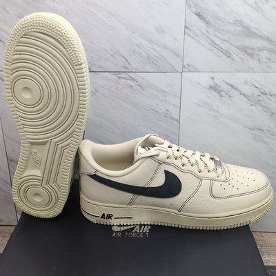 New Nike Air Force 1 '07 LV8 Shoes Men's Size 9.5 Light Khaki Black HQ2037-200