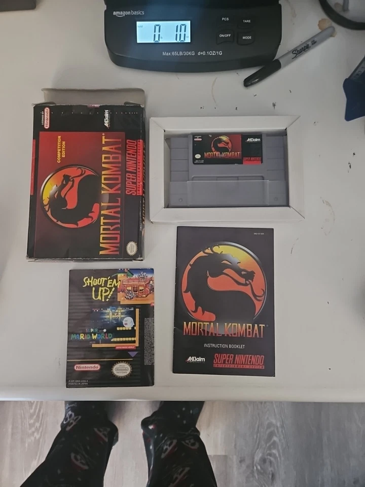 Lote Mortal Kombat 1 2 y 3 SNES Auténtico Probado Inserto Caja y Libros Más Foto 3 de 4