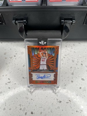 2024-25 Obsidian #VS-BIL Bill Laimbeer Volcanic Signatures Orange Flood #/99