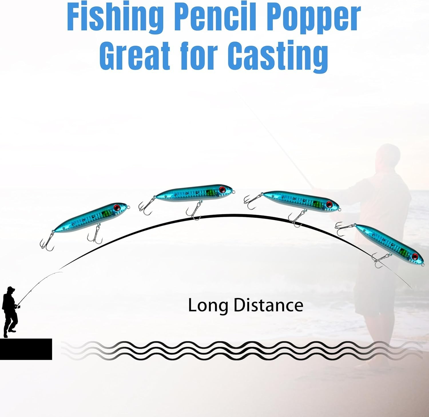 Large Multicolor Catfish Rattling Line Float Lures - Pack of 10 for Santee Rig - Image 6