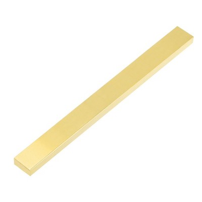 H62 Brass Flat Bar Stock, 0.16''x0.59''x14'' Square Metal Solid Brass Bars