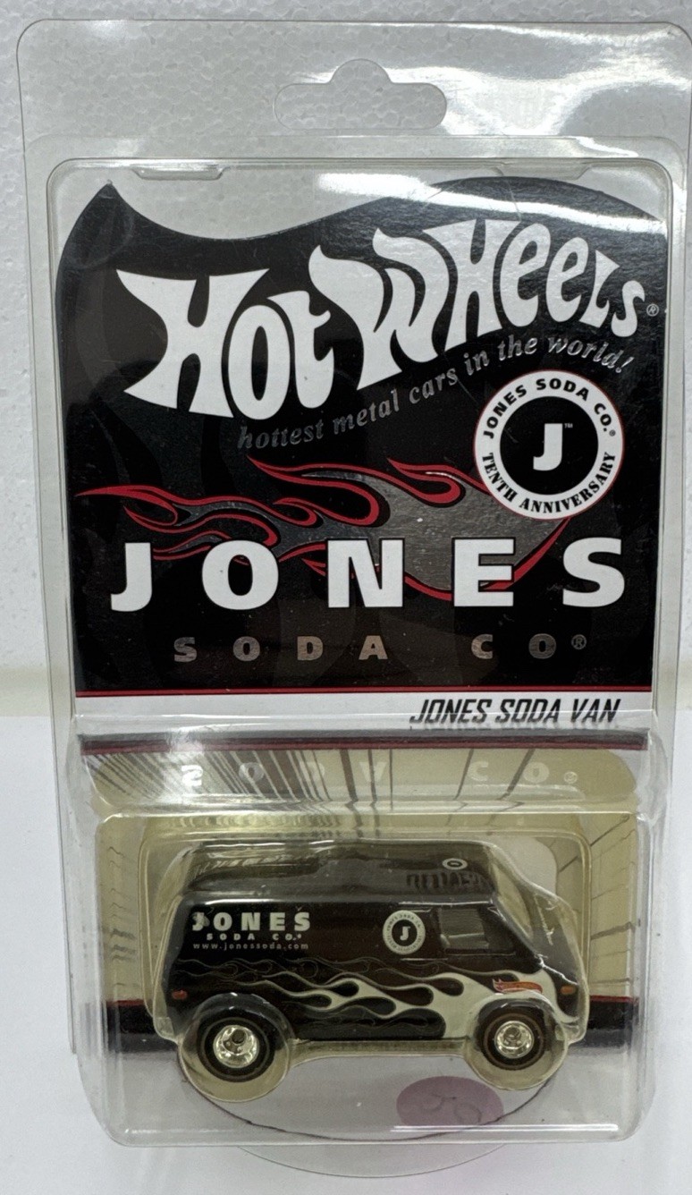 Hot Wheels JONES SODA VAN ∞ black; redline real riders∞#5909