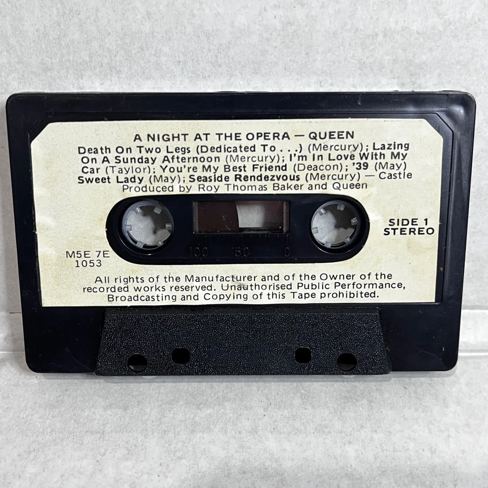 Queen A Night At The Opera Audio Music Cassette Tape Vintage 1975 Aus Press - Image 4 of 4