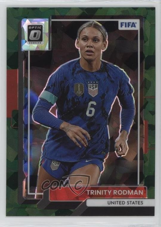 2022-23 Panini Donruss Optic Green Ice Prizm Trinity Rodman #130 7iu