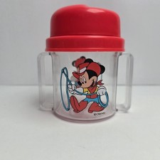 Vintage 1995 Evenflo Mickey Two-Handle Cup Baby Bottle No Straw 90s Disney