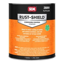 SEM 28091 Rust Shield 2.8 VOC Flat Black Corrosion Control Coating Gallon