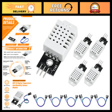 5Pcs DHT22 Digital Temperature Humidity Sensor Module with Cable Wired Monitor