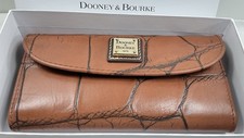 Dooney & Bourke Denison Continental Clutch Wallet Cognac Color