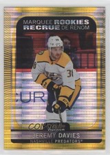 2021 O-Pee-Chee Platinum Marquee Rookies Seismic Gold 17/50 Jeremy Davies 07cu