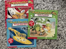 The Magic School Bus Book Lot Of  3 Vintage Scholastic