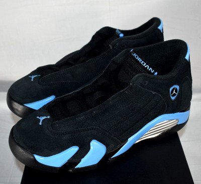 Size 7Y - Nike Air Jordan 14 Retro Black University Blue GS (2026) 487524-007