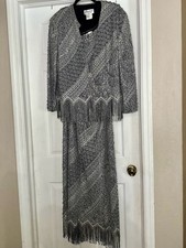 Gunmetal Beaded 3 piece Formal