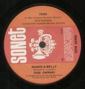Judy Jackson - Shake A Belly - Used Vinyl Record 7 - G8100z