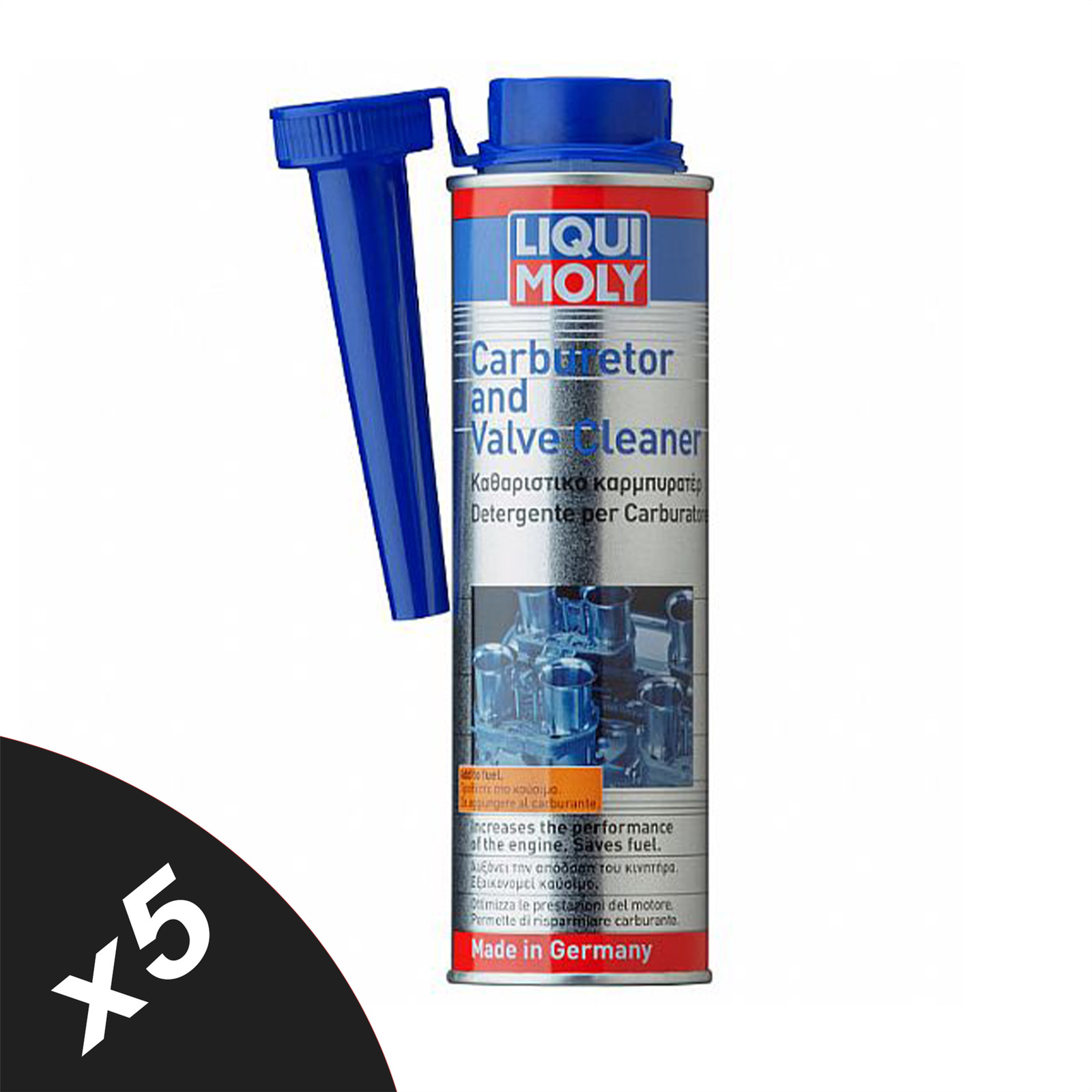 Liqui Moly MTX Carburetor Carb & Valve Cleaner Petrol Additive Treatment 5x300ml