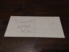  Singer Tiny Tim Signed Autographed Paper Tiptoe Through the Tulips