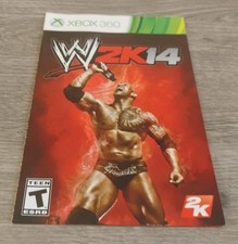 WWE 2K14 (Microsoft Xbox 360, 2013) Manual Only