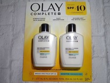 NEW 2 Pack Olay Complete Daily Facial Moisturizer w/ Sunscreen SPF 40 Sensitive