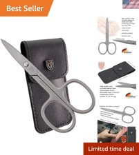 Classic Straight Nail Scissors with Protective Case for Perfect Manicures