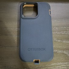 iPhone 14 Pro max OtterBox Defender Case w/ Holster Belt Clip- Blue/Tan/Black