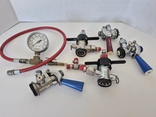 Taprite Keg Coupler Beer Coupler Keg Taps Ashcroft Gauge Parts Only Untested Lot