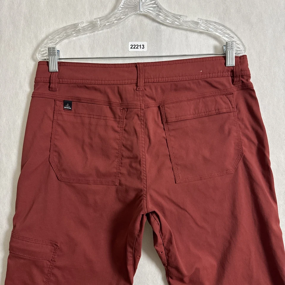 Pantalones exteriores Prana para hombre talla Medx30 rojos de nailon pierna recta Zion con cinturón Foto 4 de 4