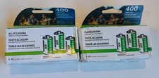 Lot 2 Fujifilm 400 Color Negative 35mm Film 36 Exposures 3 Pack 8/2025 1/2026
