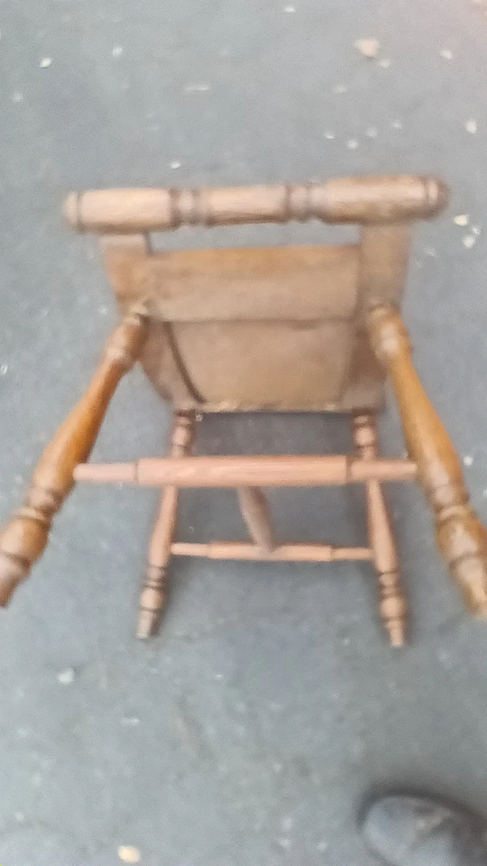 Старинный английский дубовый деревянный ножной табурет XIX века с поворотными ножками кожаное сиденье - Изображение 3 из 4