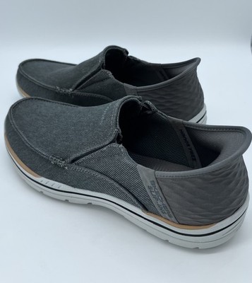 Skechers Shoes Men's Black Sz 8 Slip-Ins Relaxed Fit Expected Cayson Casual
