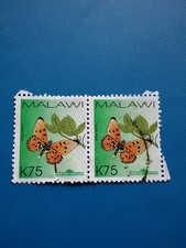 Malawi MiNr 791,Paar, Schmetterling Acraea acrita, 2007, K75, protect nature