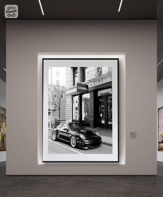 CHANEL　キャンバスアート Designer Chanel Classic Canvas Poster Wall Art Home Decor | eBay