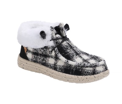 Lamo Cassidy Women's Shoes Black Plaid - 5 Medium