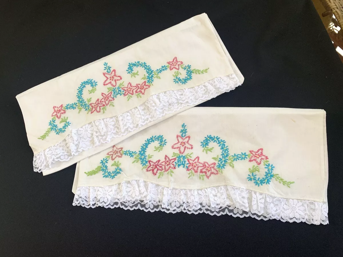Vintage top pillowcases ebay