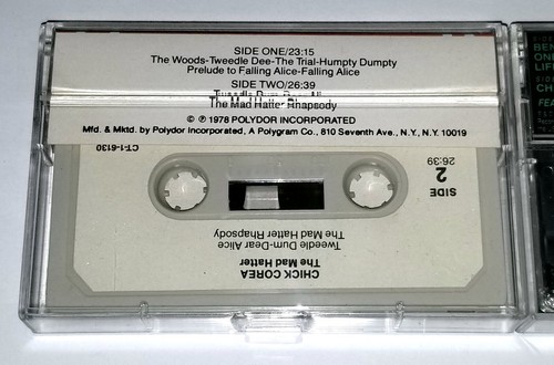 CHICK COREA 2 TAPE MAD HATTER ELEKTRIC BAND CASSETTE JAZZ GRP POLYDOR RECORDS - Picture 21 of 24