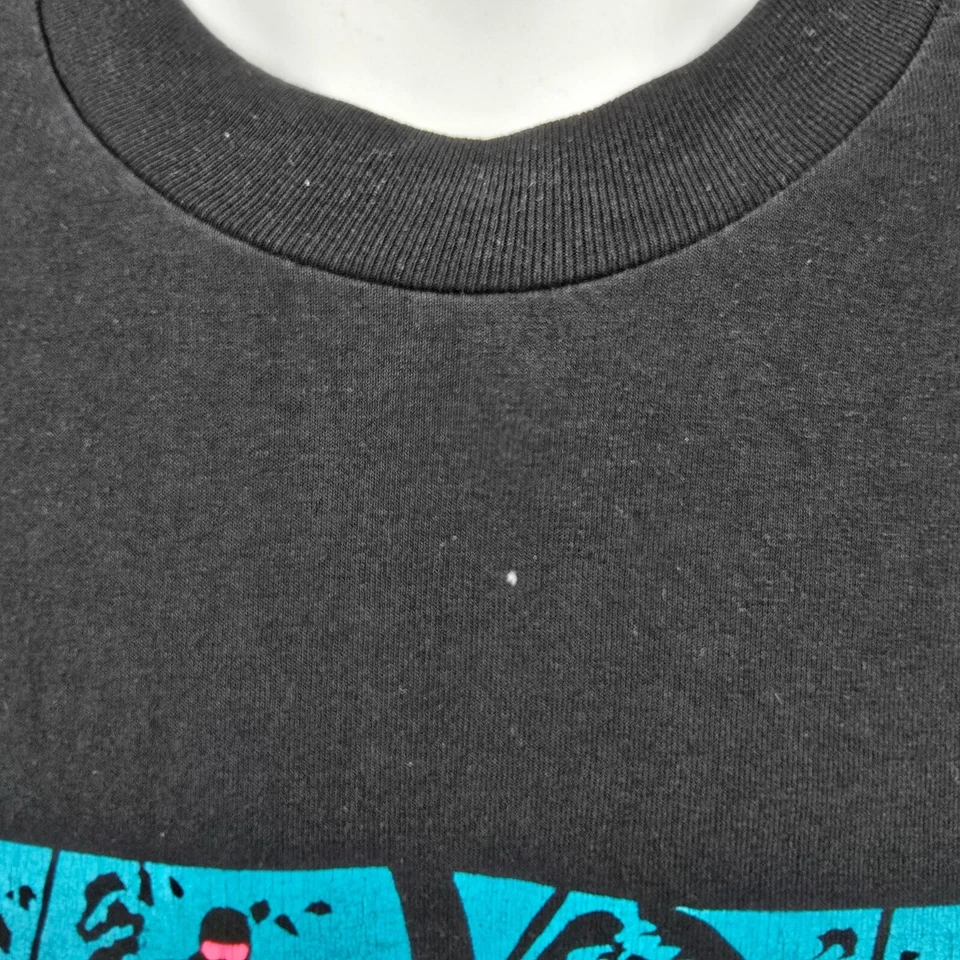 Винтажная черная рубашка с коротким рукавом 1990-х Whistler Skiing Tree Skier (M/L) - Изображение 3 из 4