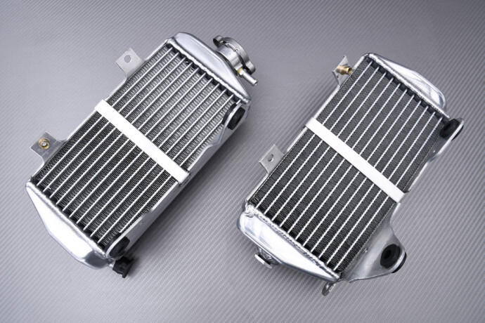 Radiateurs eau AVDB haut rendement en alu renforcé pour motocross HONDA CRF 250 R 2014 2015