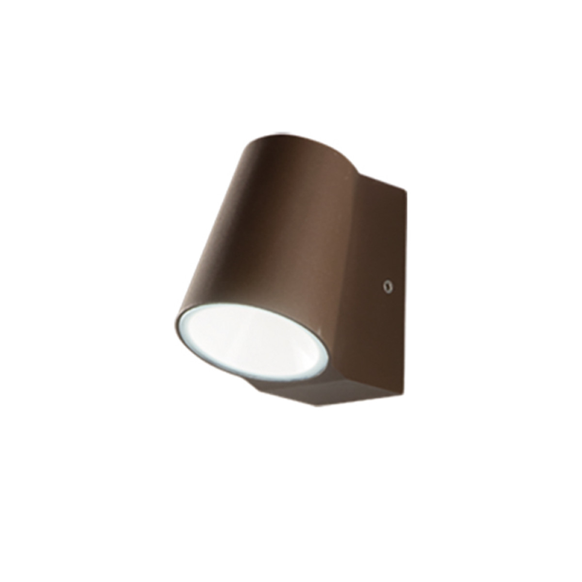 Applique LED  per esterni in alluminio Marrone e diffusore in vetro OWEN 8x12 cm