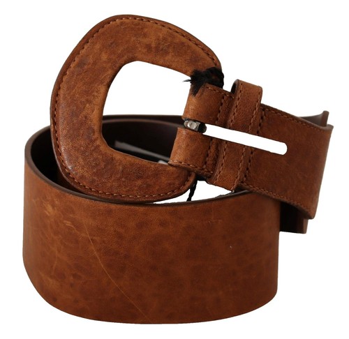 Sandy Duftler Design Brown Leather Belt S/M Made In USA 2.5  display picture 2