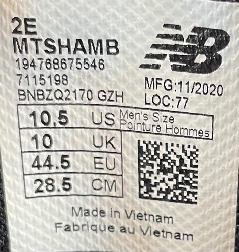 Must see! New Balance Shando Outerspace. NB MTSHAMB MEN'S 10.5 2E (Wide). NWOT - Picture 15 of 15