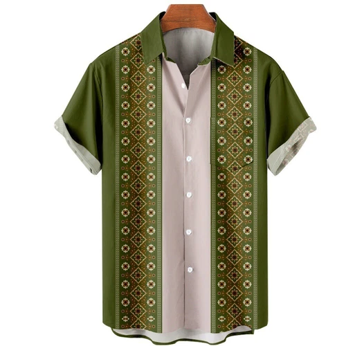 Camisa de vestir de boda de playa de guayabera cubana informal con botones de manga corta para hombre - Imagen 12 de 43