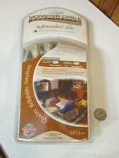 Monster Cavo Subwoofer Serie Home Alta Qualità 24k Oro Contatti 16 piedi NUOVO