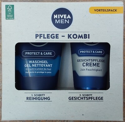 NIVEA MEN PFLEGE-KOMBI Waschgel + Gesichtspflege Pflege-Set