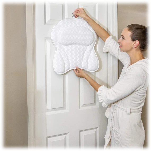 Almohada de bañera Bath Haven (blanca) Foto 2 de 3