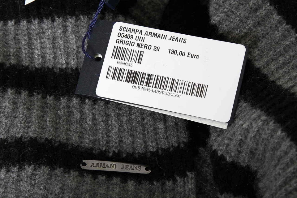 Bufanda Bufanda Armani Jeans AJ Bufanda Hombre Gris Q5409 20 - Imagen 4 de 4