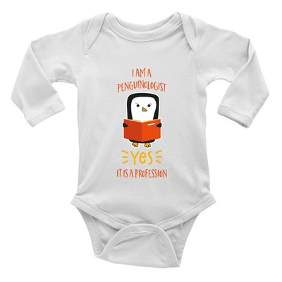 I'm a Penguinologist Baby Grow Vest Bodysuit Yes it is a Profession